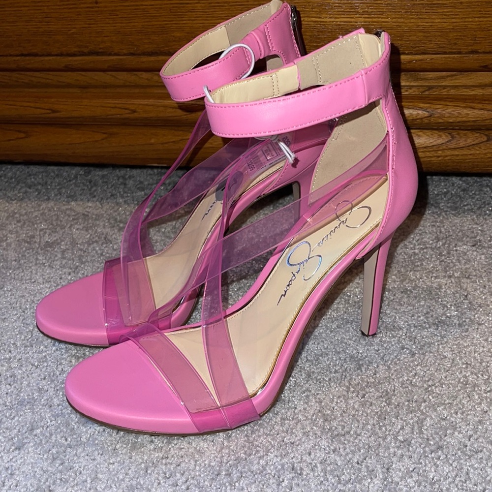 Jessica Simpson pink heels